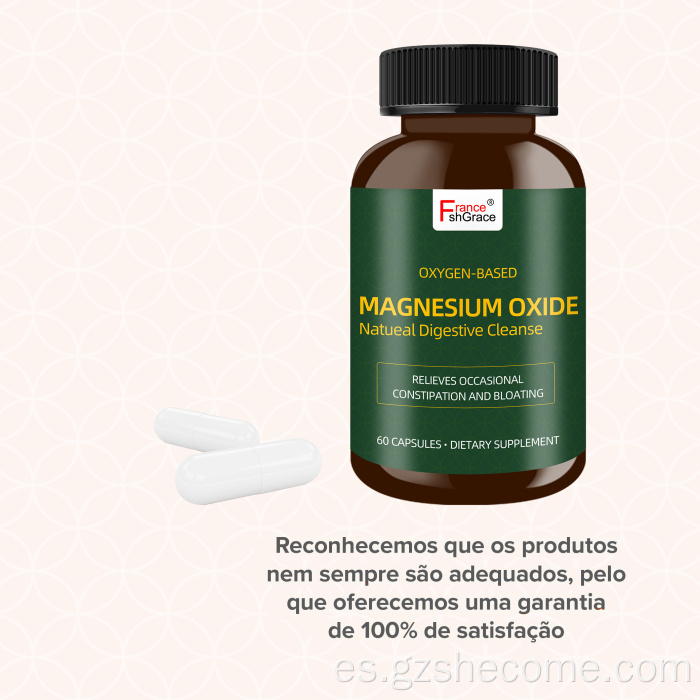 Limpieza digestiva en cápsulas de óxido de magnesio Shecome